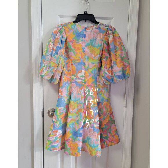 Sheike Stevie May Puff Sleeve Mini Dress 8 - Picture 4 of 11